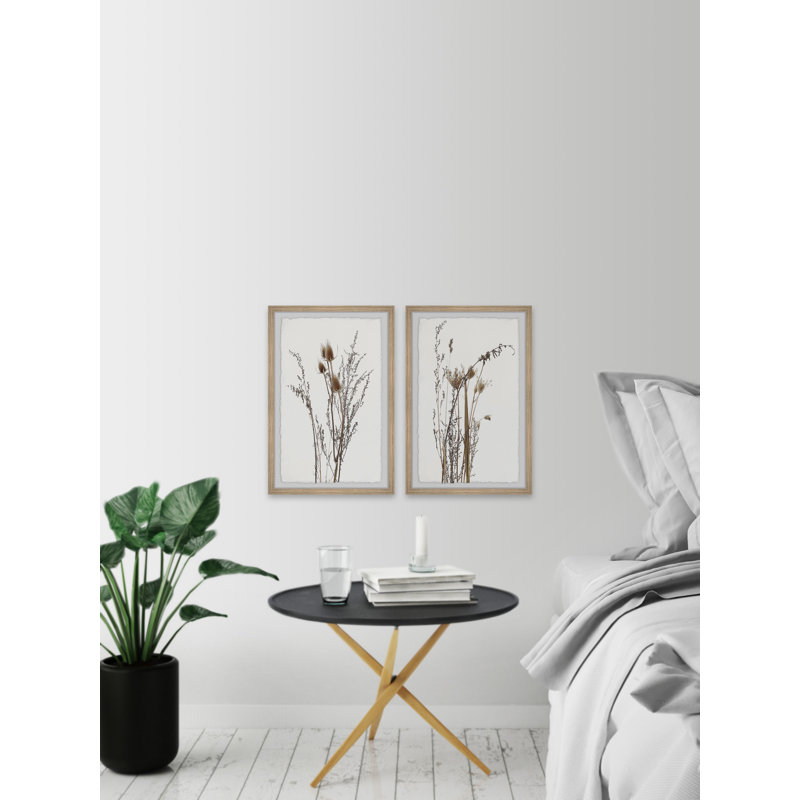 Wild Autumn Flowers by Marmont Hill - 2 Piece Single Picture Frame Painting Set, 30" H x 20" W
