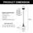 Single Pendant Light With Glass Shade