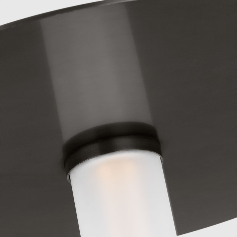 Kelly Wearstler Miguel 1-Light Rechargeable Table Lamp With Diffuser And Reflecting Plate, Brown