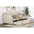 Upholstered Daybed With Trundle, Wood Slat Support,Upholstered Frame Sofa Bed-10755397