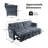 90" Wide 3 Seater Pull out Sofa Sectional Sleeper Sofa with USB Charging-577847712