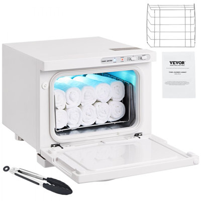 Chauffe-serviettes chaud, armoire chauffante pour serviettes 8L Spa, chauffe-serviettes 2 en 1 avec support en acier inoxydable, peut contenir jusqu'à 16 serviettes, chauffage complet pour les soins du visage, spa, massage, salon, salle de bain, esthéti