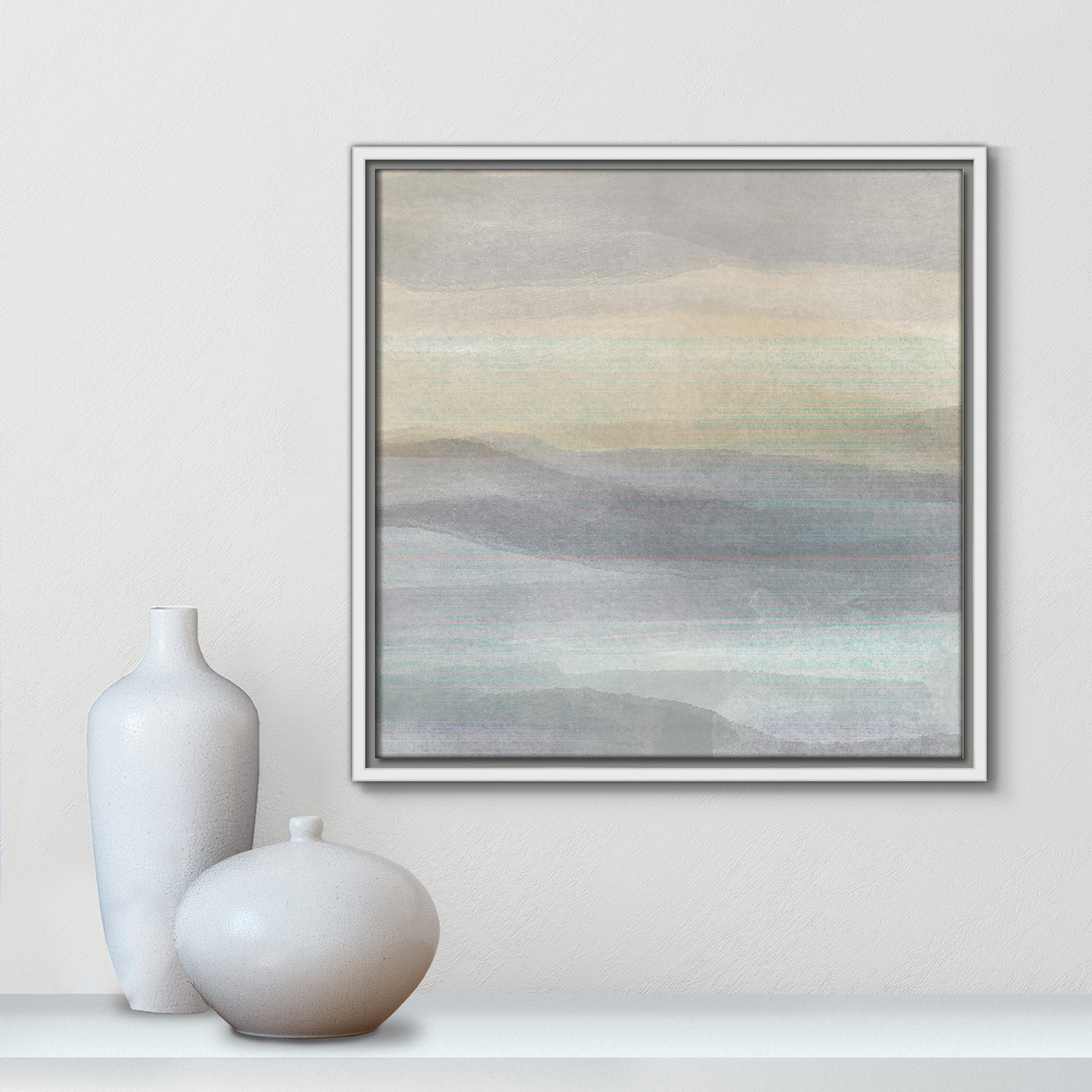 Finnian "Concept of Life" Print, 17.5" W x 17.5" H, White