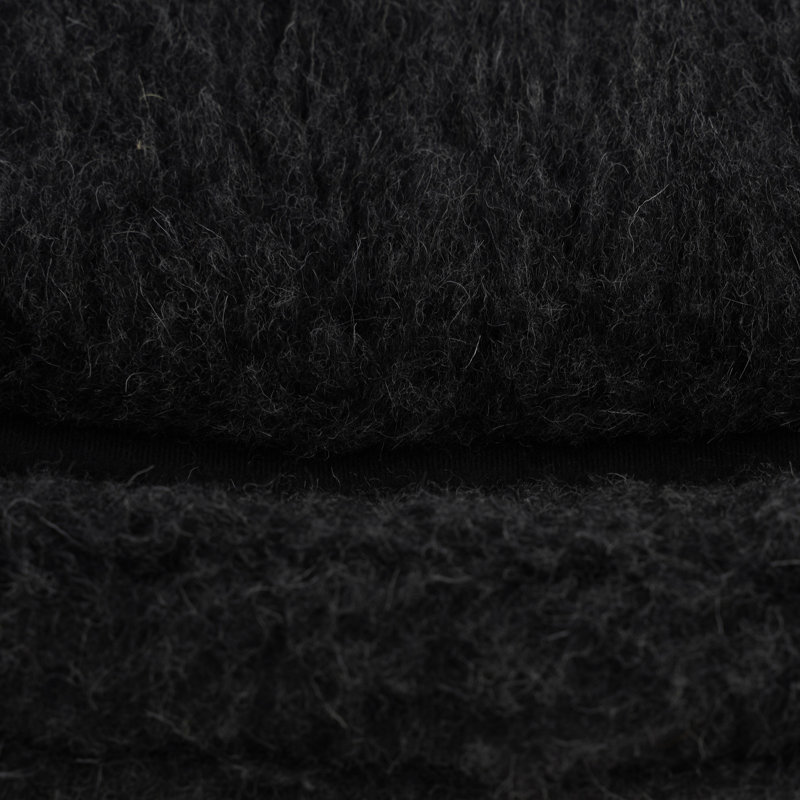 Azaiah Fleece Pet Bed, Black, 15cm H x 90cm W x 60cm D
