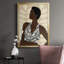 «Ethnic Beauty I», toile encadrée de qualité supérieure - prête à être accrochée-2055405532-2055405535