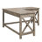 Lavish Home L-Shaped Computer Desk with X-Pattern Legs, Light Gray-1678561770