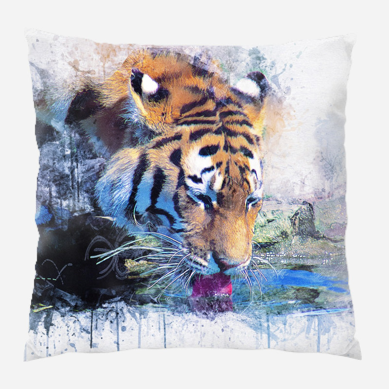 Celyn Outdoor Reversible Throw Pillow, Microsuede, Indoor