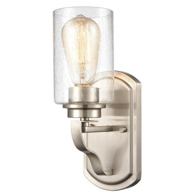 Éclairage pour meuble-lavabo 1 lumière Market Square - nickel brossé 12 po