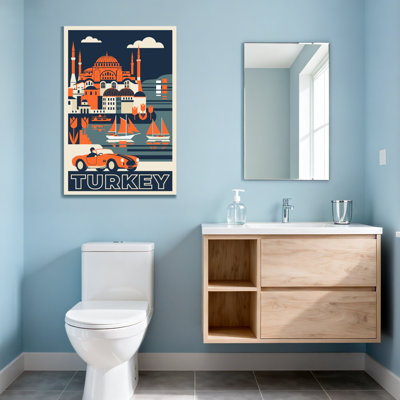 Paysages urbains et urbains avec voiture et bateaux
