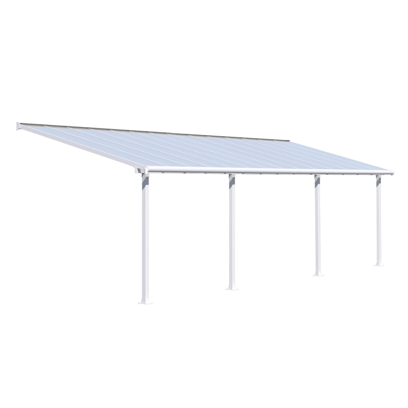 Olympia Awning, White, 3m H x 9.8m W x 3m D