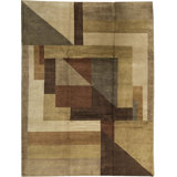 Hand-Knotted High-Quality Brown Area Rug