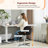 Swivel Office Chair Plush Teddy Boucle Upholstery Stable No-Rolling Base For Living Room And Bedroom-14046029