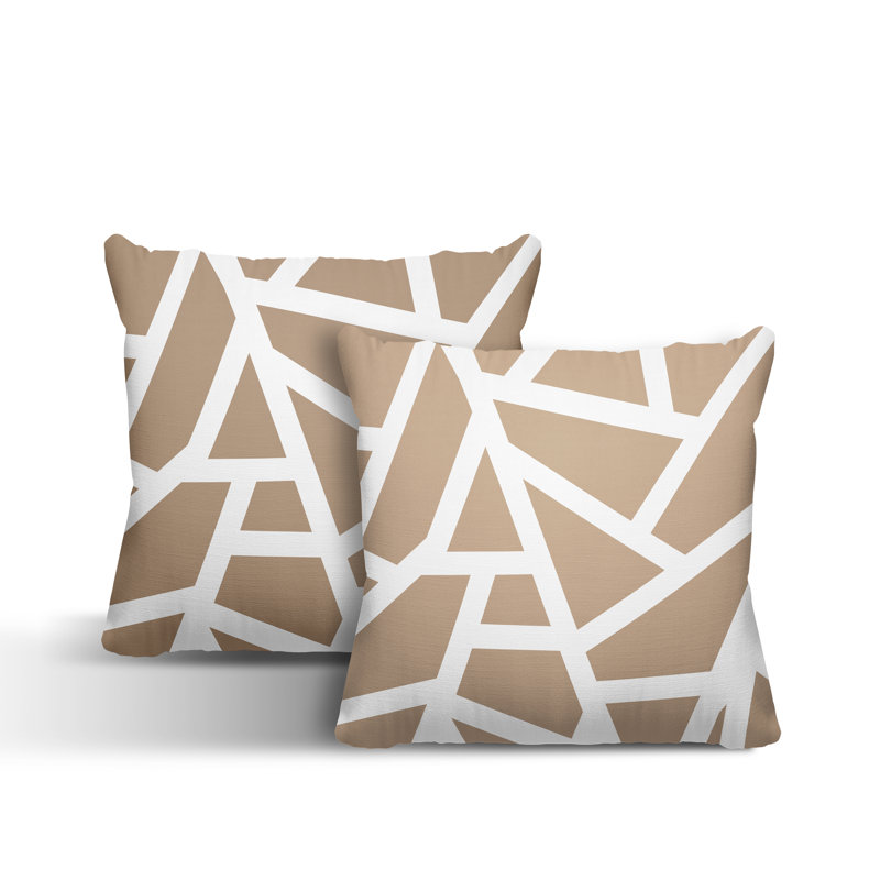 Coussin Clarion, Beige, L 15 po x H 15 po
