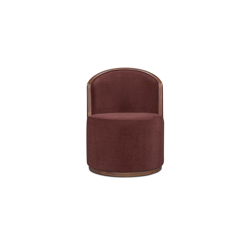 Rossi Swivel Dining Chair Cream, Purple