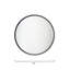 Miroir rond raffiné en métal doré-1682237028