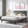 Auxter Bed Frame with Height Adjustable Upholstered Headboard