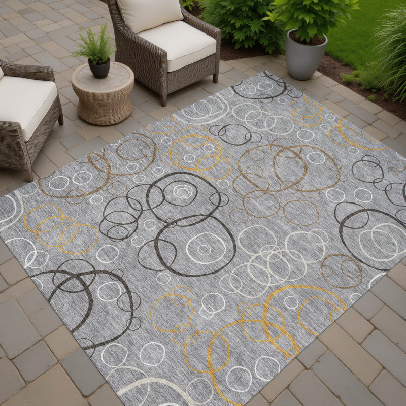 Machine Washable Indoor/Outdoor Chantille ACN2408 Geometric Rug, Rectangle 9' x 12'