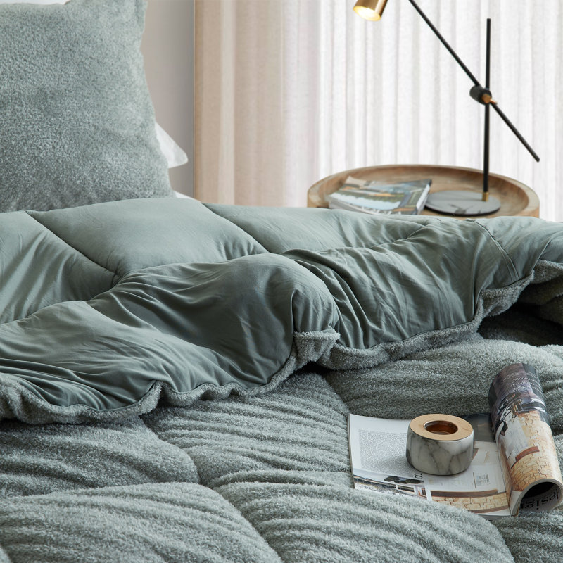 Oh Sweetie Bare Coma Inducer Plush Oversized Comforter, King Comforter, Shadow