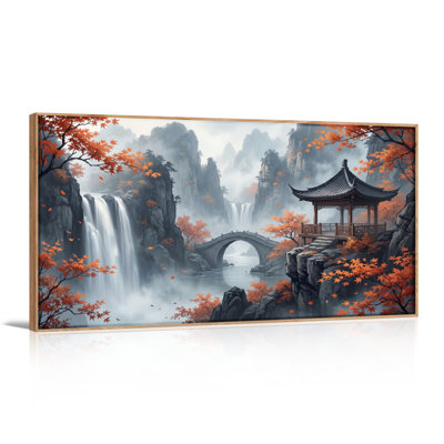 Ensemble de 1 tableau sur toile Pavillon de montagne