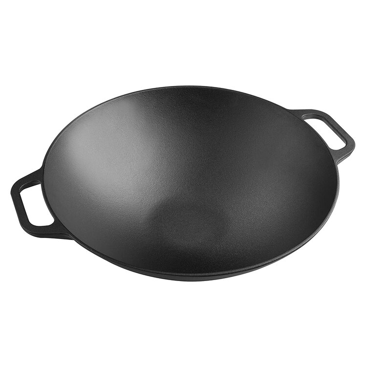Large Pre-Seasoned Cast Iron Skillet by Victoria, 12-inch Round Frying Pan  with Helper Handle, 100% Non-GMO Flaxseed Oil Seasone 