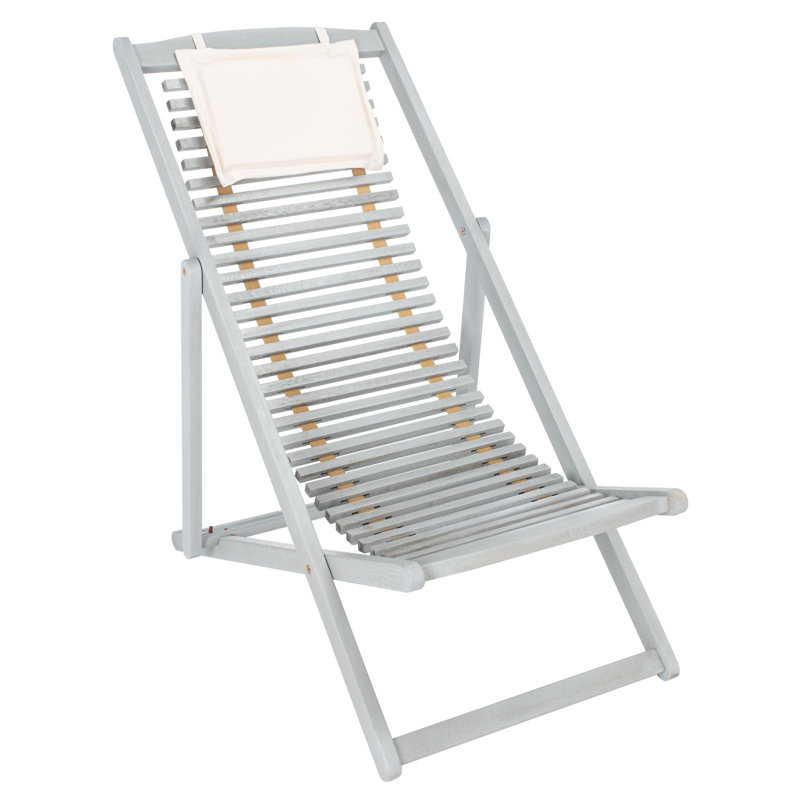 Chaise de patio Imani Relax, Gris / beige