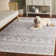 Tapis beige et argent de style sud-ouest Wynn