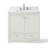 Aula Bathroom Vanity with 2" Thassos White Quartz Countertop-67039444-62629979
