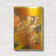 «Take Off Yellow» par David Chestnutt, art mural en métal doré, 16 po x 24 po-1565725016