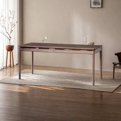 Simple large rectangular dining table