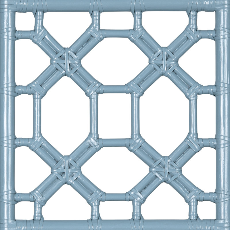 Lattice Back Platform Bed, Twin, Celery Green