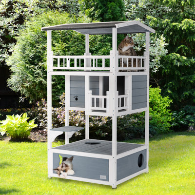 Durable Roof Outdoor Cat House