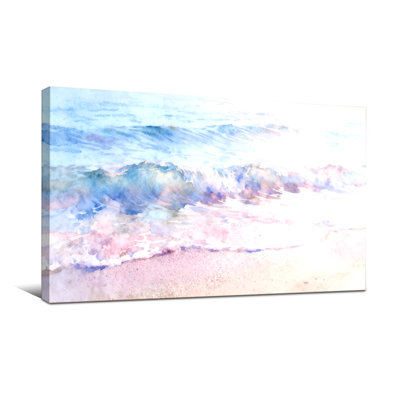 Nautique et plage, vagues de l'océan, doux, bleu, ciel bleu