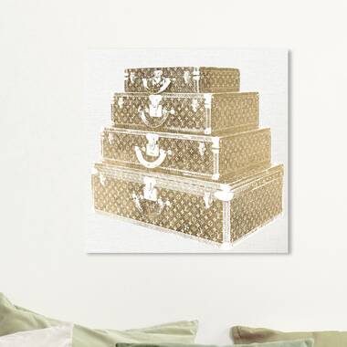 Vintage Louis Vuitton by 5by5collective - Painting Print East Urban Home Format: Wrapped Canvas, Size: 8 H x 12 W x 0.75 D