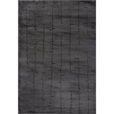Leonetti Collection Transitional Abstract Grey Area Rug