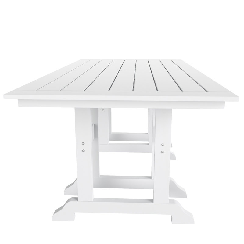 Table de salle à manger Laguna, Blanc