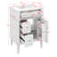 Ensemble de meuble-lavabo 24 po avec lavabo, ensemble de meuble-lavabo autoportant avec tiroir rabattable, 2 tiroirs et tablette réglable-912772636