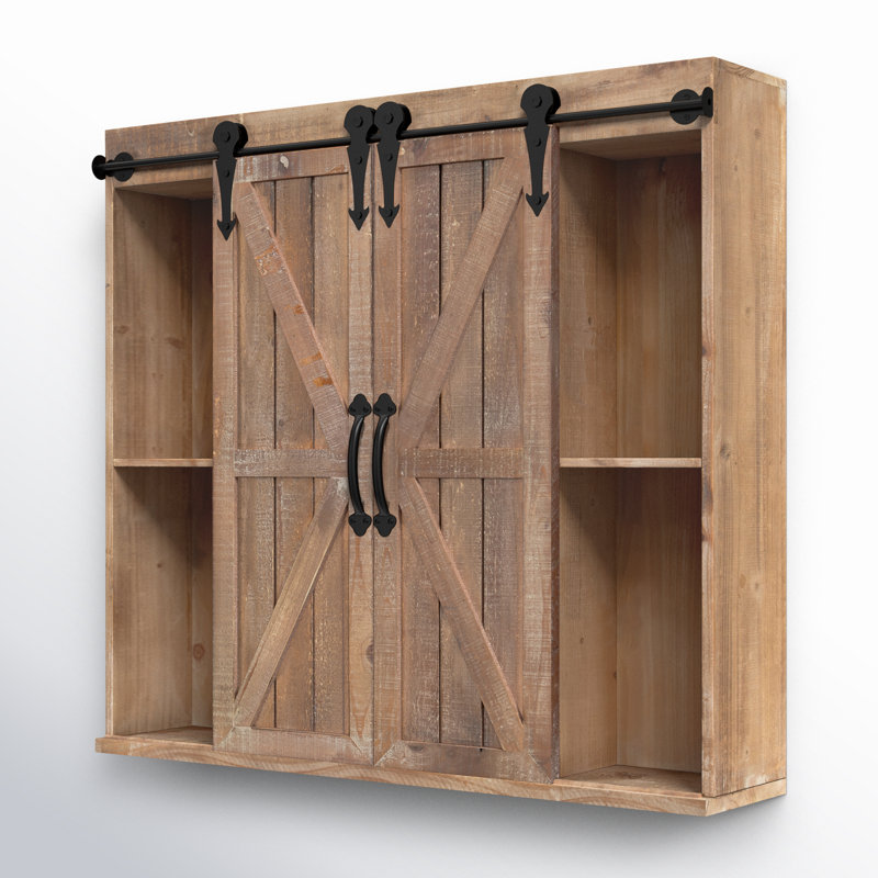 Armoire d'appoint Dayanah à 2 portes, Brun rustique