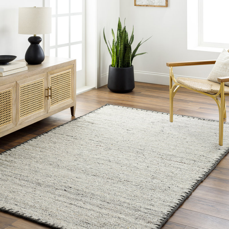 Rectangle Jayde Wool Area Rug, Rectangle 8' x 10'
