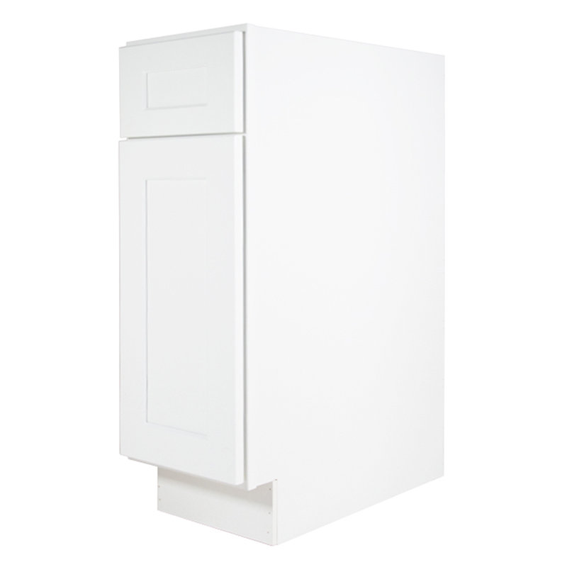 Meuble bas standard HOMEIBRO Cozy Design, en contreplaqué blanc, prêt à assembler, 42 po L x 24 po P x 34,5 po H