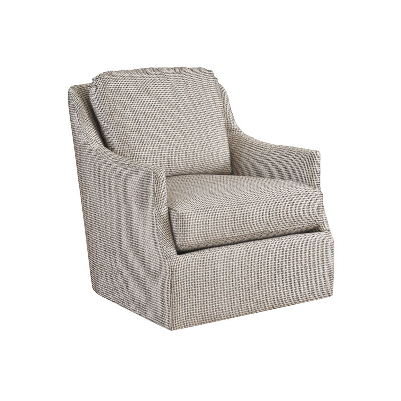 Rendezvous Upholstered Swivel Armchair
