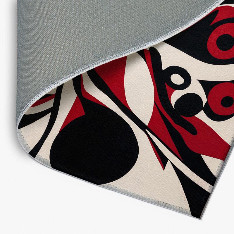 Tapis intérieur et extérieur Crimson Radiance, Rectangle 1 pi 6 po x 2 pi 6 po