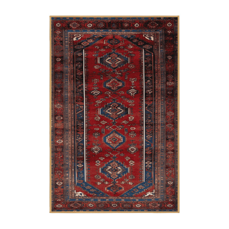 Tapis brun lavable à la machine, Rectangulaire 7 pi x 10 pi