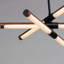 Lustre linéaire moderne à 6 lumières Aimee