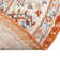 Kyte Floral Power Loom Area Rug in Rust/Red/Cream