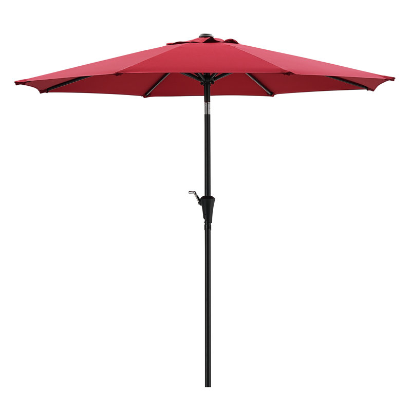 Parasol de marché 108 po Ruel, 7,5ft, Rouge
