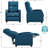 Modern Fabric Recliner Chair With Pocket Spring Support - Adjustable Push Back Reclining Sofa For Living Room, Bedroom Or Home Theater - Soft Upholstered Single Recliner With Comfortable Footrest-1282870095-1282870096