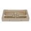 Lavabo de salle de bain console rectangulaire en céramique à trou simple 32 po x l 17 po avec trop-plein-64495856