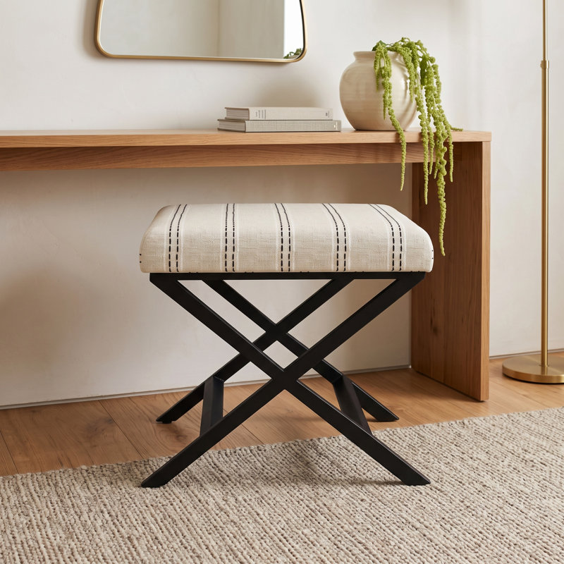 Priscilla Upholstered Standard, Cream Stripe