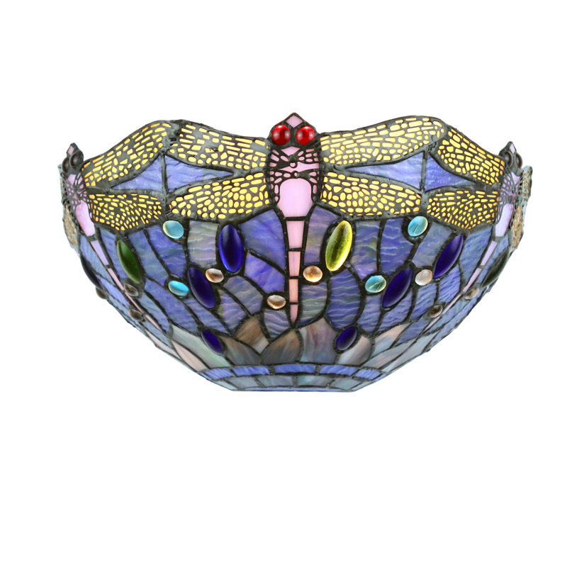 Nuccio Glass Half Moon, Blue/Yellow