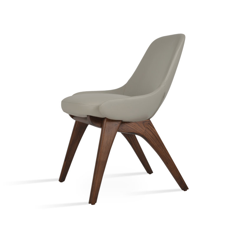 Chaise en bois Gazel X, Gris clair
